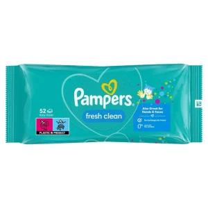 Pampers Fresh Clean nedves törlőkendő - 52 db
